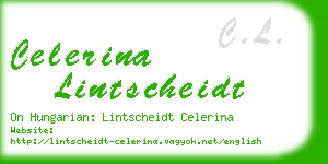 celerina lintscheidt business card
